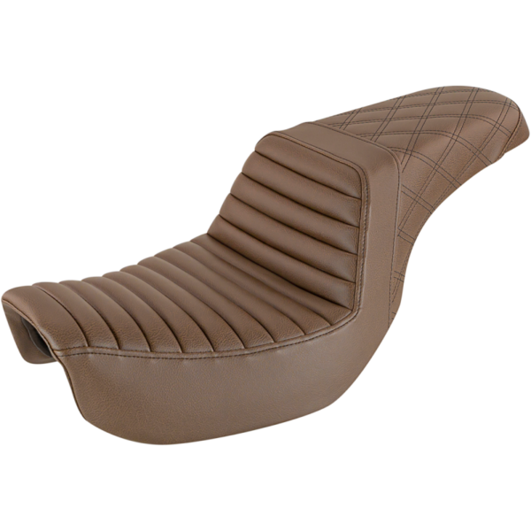 Saddlemen Step-Up Seat Brown for 2018-2026 Softail Street Bob