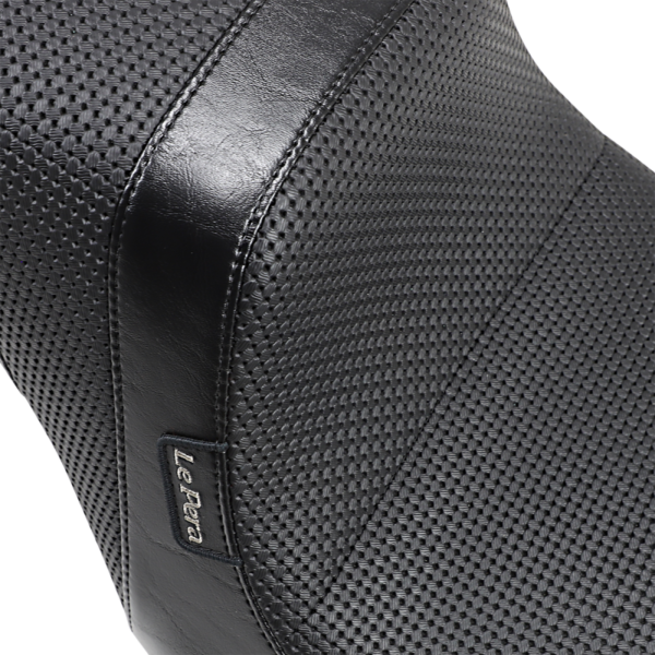 LE PERA Seat LYO-543BW Daytona 2Up Basket Weave for 18-up Softail Fat Boy