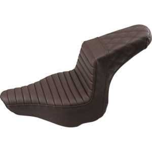 CH1030 (1) Saddlemen Brown Step-Up? TR Front & LS Rear Seat for 13-17 Harley FXSB Breakout