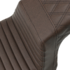 Saddlemen Brown Step-Up? TR Front & LS Rear Seat for 13-17 Harley FXSB Breakout