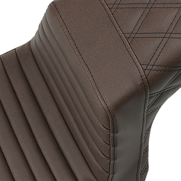 Saddlemen Brown Step-Up? TR Front & LS Rear Seat for 13-17 Harley FXSB Breakout