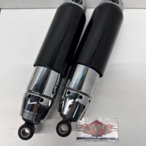 Chrome 12" Rear Shocks Suspension For 97-17 Harley Touring