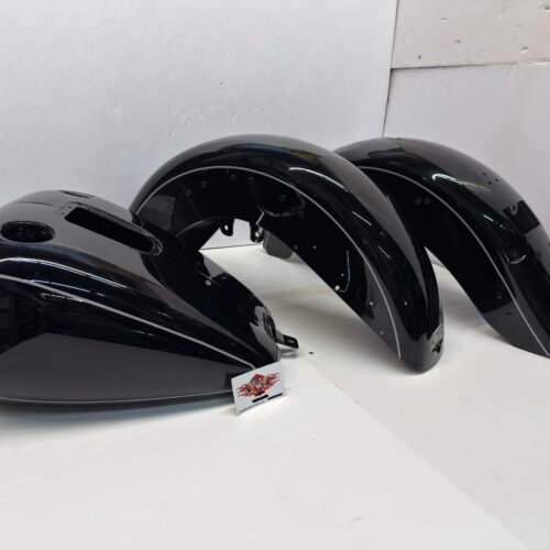 Harley Paint Set Body Kit Black for 2009-17 Softail Heritage FLSTC