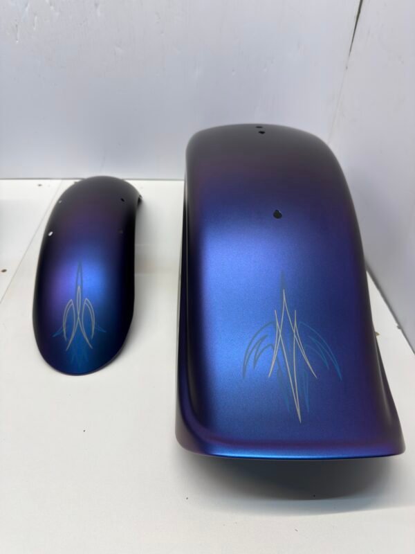 Custom Paint Set Purple Blue Denim for Harley Cross Bones FLSTSB