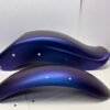 Custom Paint Set Purple Blue Denim for Harley Cross Bones FLSTSB