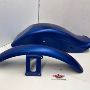 CH1127 (1) Harley Fender Set Blue Denim for 08-17 Softail