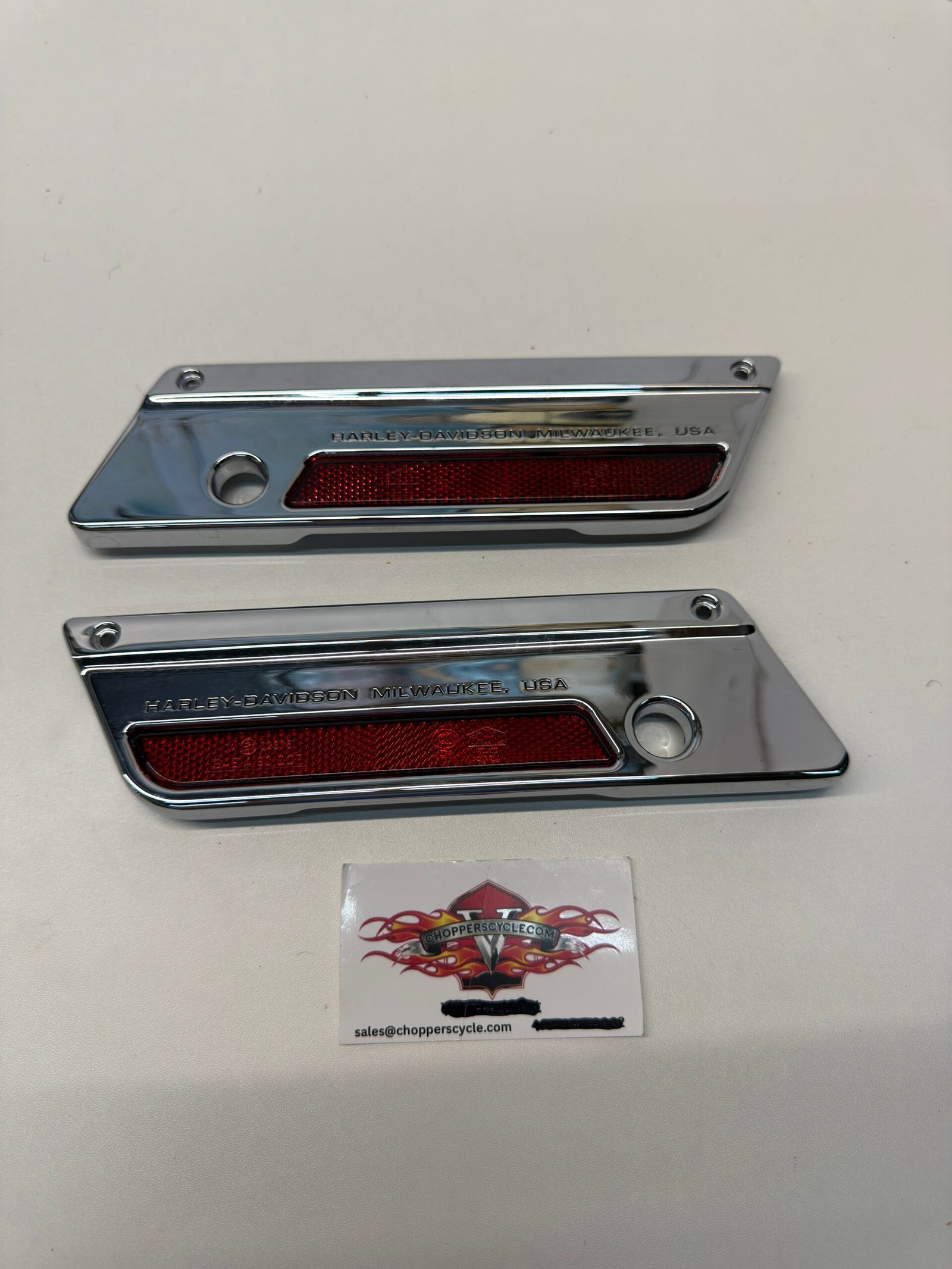 OEM Harley Saddlebag Lock Plate Set for 1993-2013 Touring