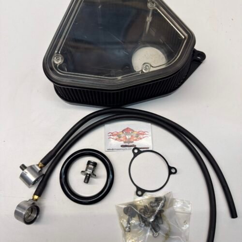 Alloy Art Boom Box Max Volume Air Cleaner 2.8″ Kit Black for Harley