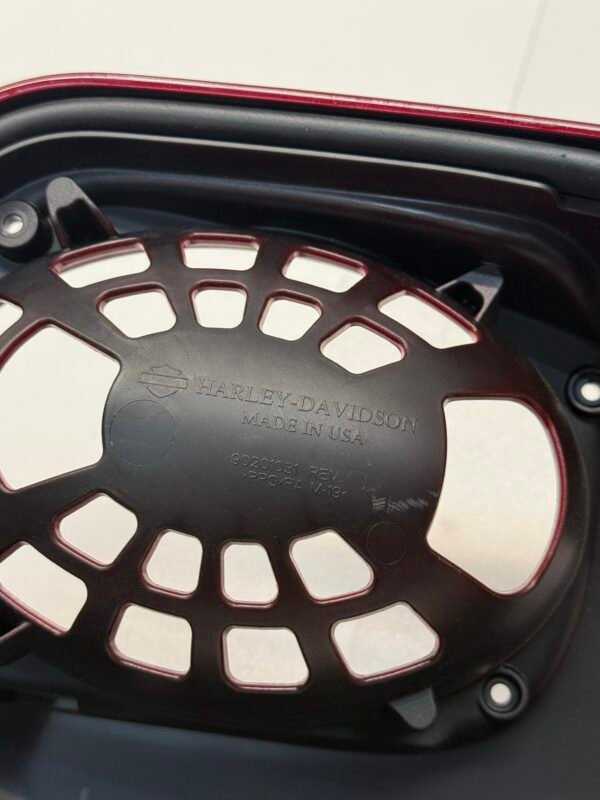 OEM Harley Saddlebag Speaker Lid  Red 90201031 for 14-23 Touring CVO