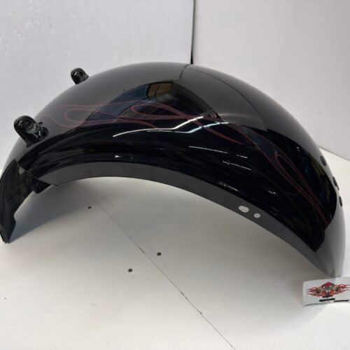 OEM Harley Rear Fender Black with Flame Decal 60185-08 for 08-10 FXCW Softail Rocker
