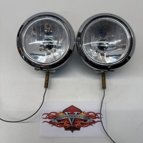 OEM Harley 12V Spot Lamp Spotlight Set Panhead Shovelhead 68652-64
