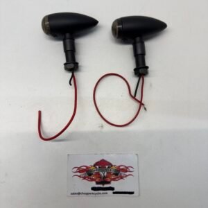 Motorcycle Mini Turn Signals Indicator Lights Universal Black