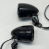 Arlen Ness Front Led Turn Signals Black Amber Lens for Harley