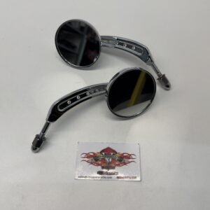 Motorcycle 3" Mirrors Chrome for Harley